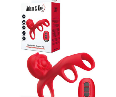 Adam & Eve VIBRATING ROSE COUPLES CAGE